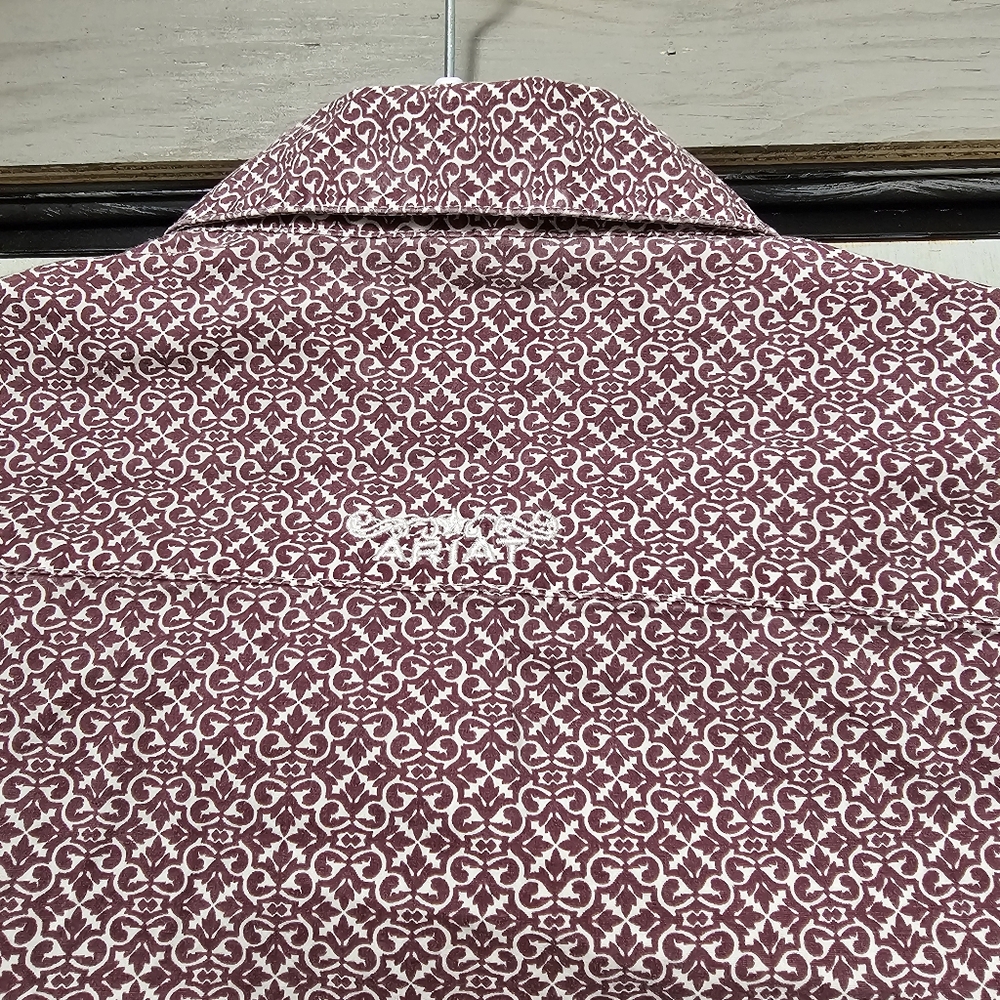 Ariat Mens Geometric Patterned Button-Up Shirt - … - image 5